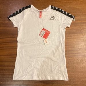 KAPPA Black and White Short Sleeve Shirt